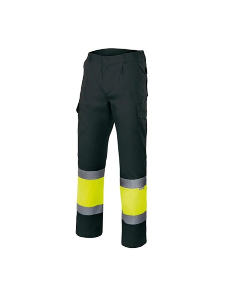 Pantalón con forro interior para frio de alta visibilidad combinado Velilla 156