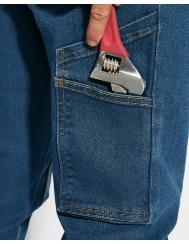 PANTALÓN VAQUERO RAPTOR ELÁSTICO MULTIBOLSILLOS