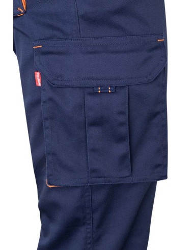 PANTALÓN 103024S STRETCH BICOLOR MULTIBOLSILLOS