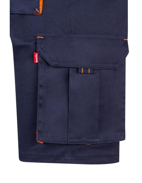 BERMUDA 103010S STRECH BICOLOR MULTIBOLSILLOS