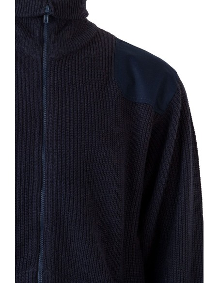 CHAQUETA VELILLA 102 PUNTO GRUESO CON CUELLO ALTO