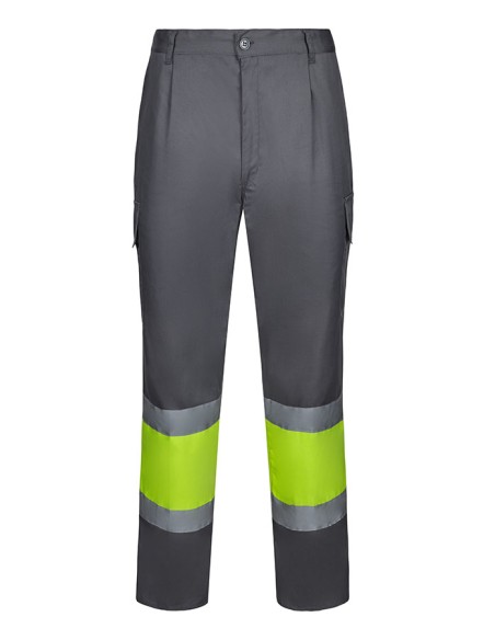 Pantalon multibolsillos bicolor alta visibilidad VELILLA 303003