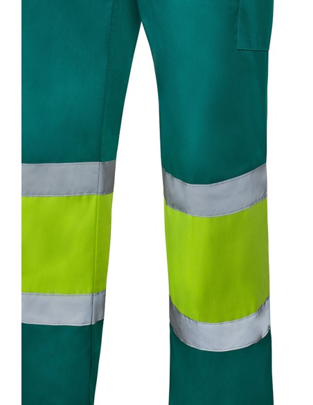 Pantalon multibolsillos bicolor alta visibilidad VELILLA 303003