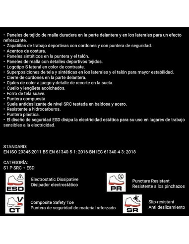 ZAPATO DE SEGURIDAD SKECHERS BULKLIN BRAGOO...