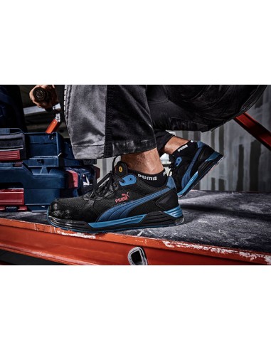 ZAPATO DE SEGURIDAD PUMA FRONTSIDE BLACK BLUE