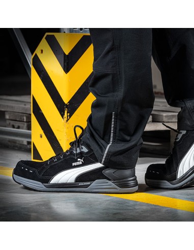 ZAPATO DE SEGURIDAD PUMA AIRTWIST BLACK LOW