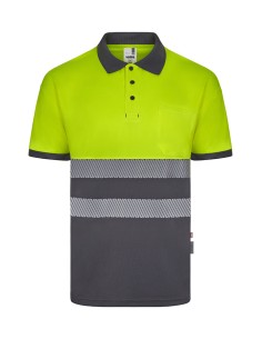 POLO AV 305533 POLIESTER RECICLADO BICOLOR MC CINTA...