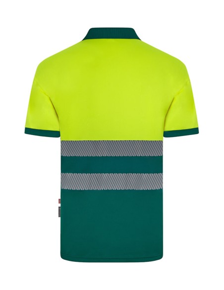 POLO AV 305533 POLIESTER RECICLADO BICOLOR MC CINTA SEGMENTADA