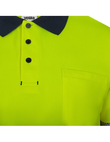 POLO 305535 POLIESTER RECICLADO BICOLOR MANGA...