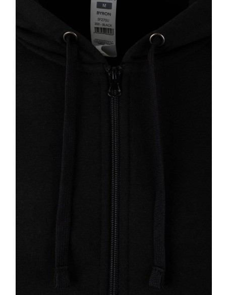 SUDADERA BYRON CREMALLERA CAPUCHA SF270U