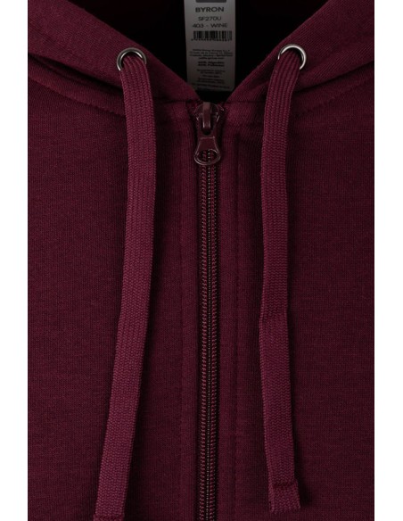 SUDADERA BYRON CREMALLERA CAPUCHA SF270U