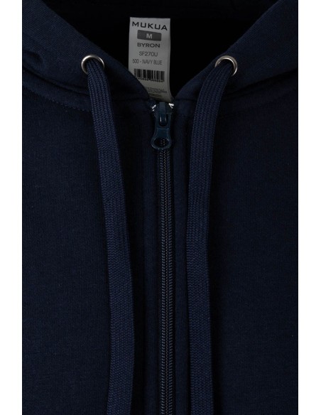 SUDADERA BYRON CREMALLERA CAPUCHA SF270U