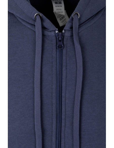 SUDADERA BYRON CREMALLERA CAPUCHA SF270U