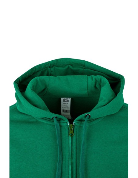 SUDADERA BYRON CREMALLERA CAPUCHA SF270U