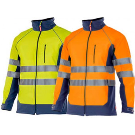 CAZADORA DE FRIO SOFSHELL DE ALTA VISIBILIDAD BICOLOR VELILLA 306001.