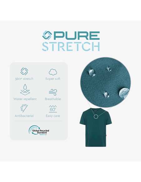 CASACA SANITARIA CYRUS 535220 PURE STRETCH MC UNISEX