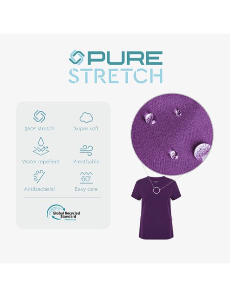 CASACA PIJAMA SANITARIA 535221S STELLA PURESTRETCH MC MUJER