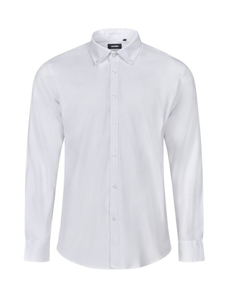 CAMISA OXFORD STRETCH VELILLA 405004S MANGA LARGA HOMBRE