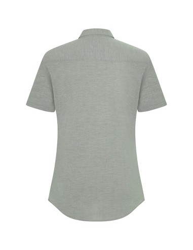 CAMISA OXFORD 405025S STRETCH MANGA CORTA MUJER