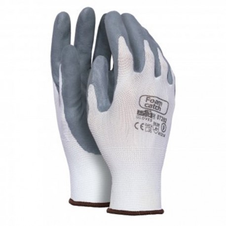 10 pares de guantes poliamida con pàlma impregnada en nitrrilo