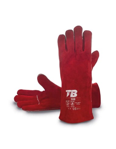 Guante soldador protección térmica calor y mecánica 910B (5 pares)