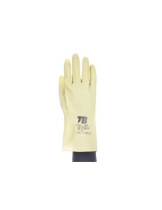 Guante de látex natural clorinado Tomás Bodero 9001 para protección química y radiación 2