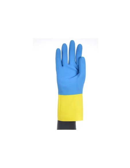 Guante de Látex Natural Bicolor Tomás Bodero 9007 (Paquete de 10 Pares)