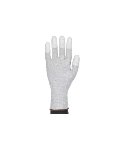 Guante Antiestático con Recubrimiento en Dedos Tomás Bodero 110CE STATIC (Paquete de 10 Pares)