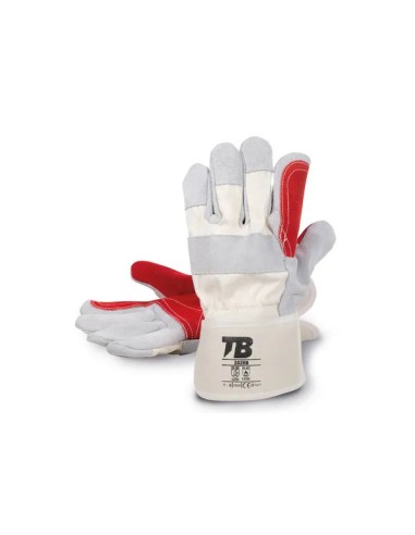 Guante de piel con refuerzo mecánico y térmico calor 202RB (10 PARES)