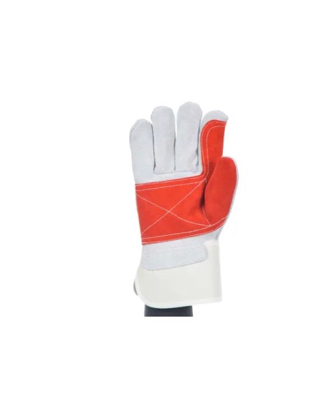 Guante de piel con refuerzo mecánico y térmico calor 202RB (10 PARES)