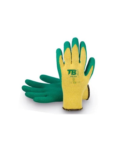Guante de algodón poliéster y látex mecánico 300B GRIP (10 PARES)