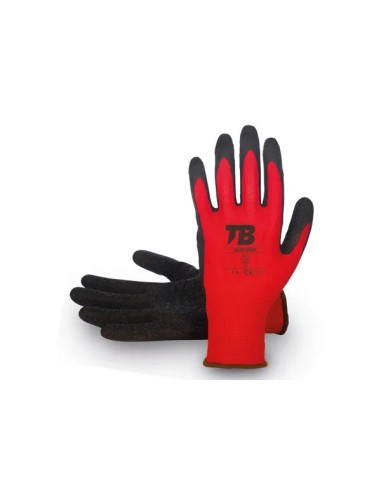 Guante de poliéster y látex mecánico 320P GRIP (10 pares)