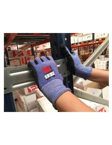 Guante mecánico y térmico calor con protección al corte y alimentación 413RF TFLN (10 Pares)