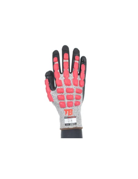 Guante mecánico y térmico calor con protección al corte y golpes 490RMF IMPACT (5 Pares)