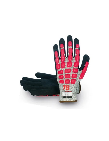 Guante mecánico y térmico calor con protección al corte y golpes 490RMF IMPACT (5 Pares)