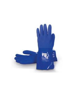 Guante químico de PVC con interior de algodón de 30cm de...