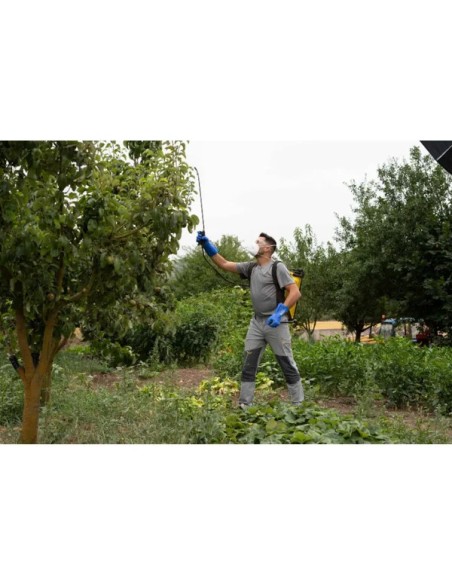 Guante químico de PVC con interior de algodón de 30cm de longitud 666 VINIL (10 PARES)