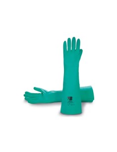 Guante Tomas Bodero químico de nitrilo verde interior...