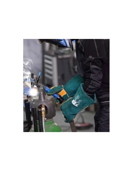 Guante soldador con protección térmica calor y mecánica de 40cm de longitud Tomas Bodero 911LR (5 PARES)