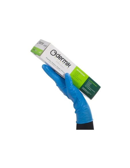 Caja de 1000 Guantes desechables de nitrilo azul sin polvo 6080HR D100