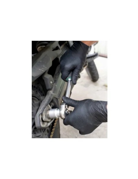 Caja de 1000 Guantes desechables de nitrilo negro diamantado sin polvo Tomas Bodero NN85 D100