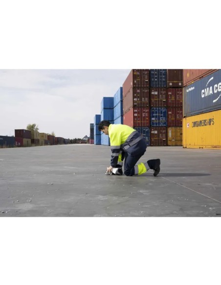 Sudadera de alta visibilidad combinada con cremallera TOMAS BODERO BEE WORK CHILL HV