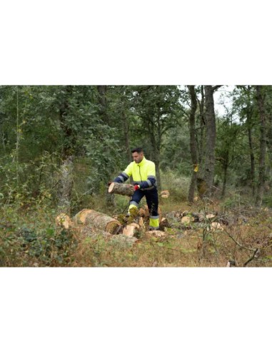 Chaqueta polar de alta visibilidad combinado...