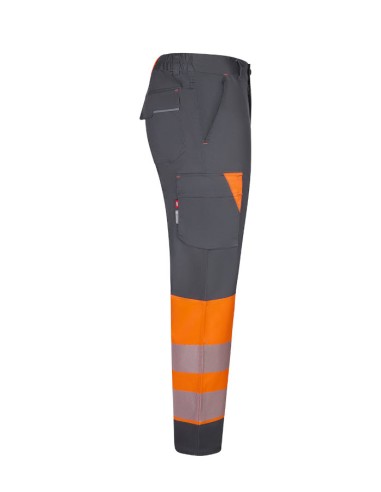 Pantalón stretch reciclado bicolor cinta...