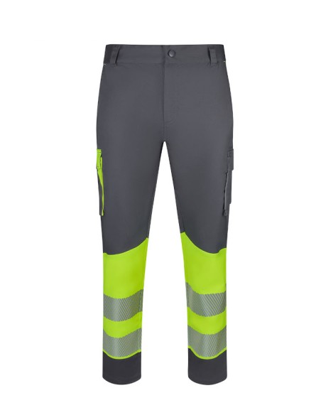 Pantalón stretch reciclado bicolor cinta segmentada mujer VELILLA 303032SW