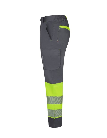 Pantalón stretch reciclado bicolor cinta segmentada mujer VELILLA 303032SW