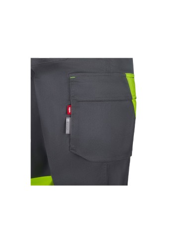 Pantalón stretch reciclado bicolor cinta...