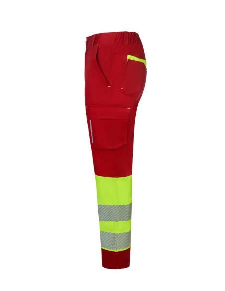 Pantalón stretch reciclado bicolor cinta segmentada mujer VELILLA 303032SW