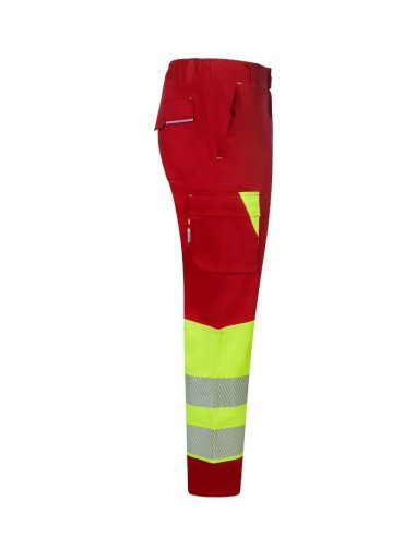 Pantalón stretch reciclado bicolor cinta...