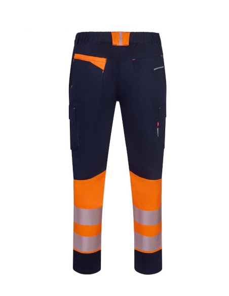 Pantalón stretch reciclado bicolor cinta segmentada mujer VELILLA 303032SW